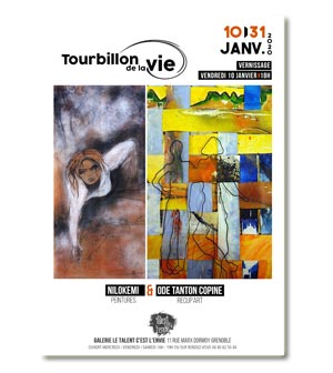 Affiche exposition le tourbillon de la vie